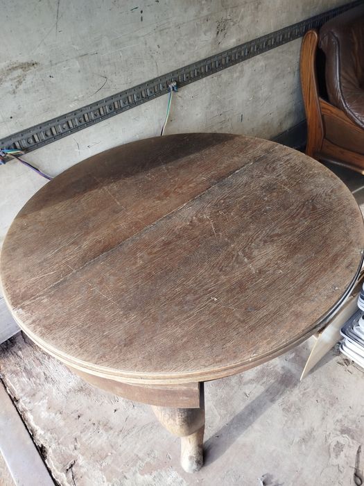 Stół okrągły+2krzesła ANTYK