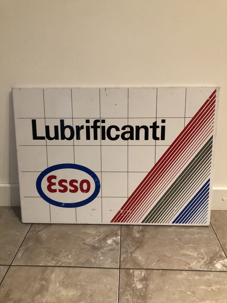 Chapa com publicidade Esso