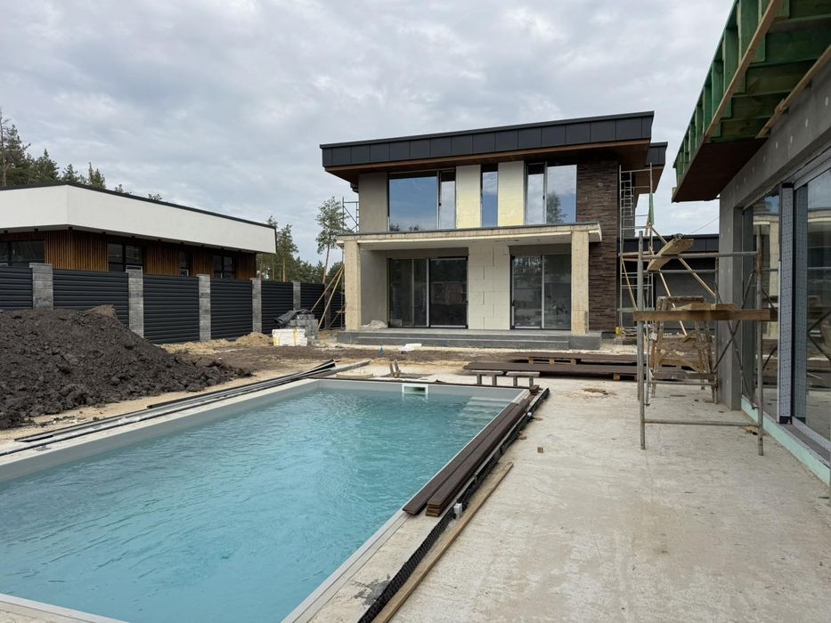 ‼️Будинок з гаражем в КМ Нова Ходосівка. 10 соток. Басейн