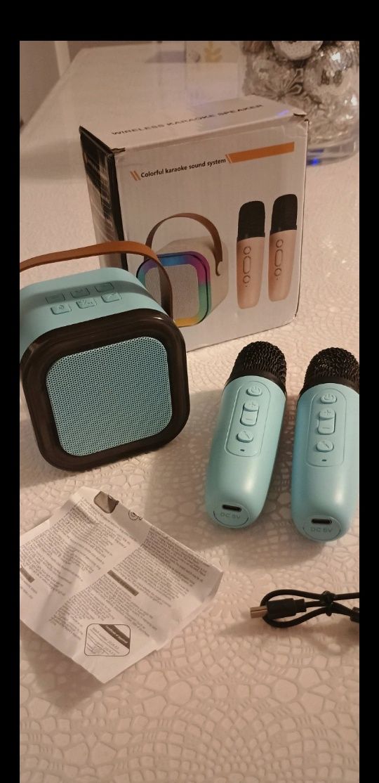 K12 głośnik bluetooth+ dwa mikrofony