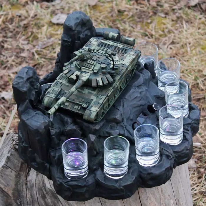 Автоматичний наливатор Танк Premium на 7 чарок авторозлив подарунок