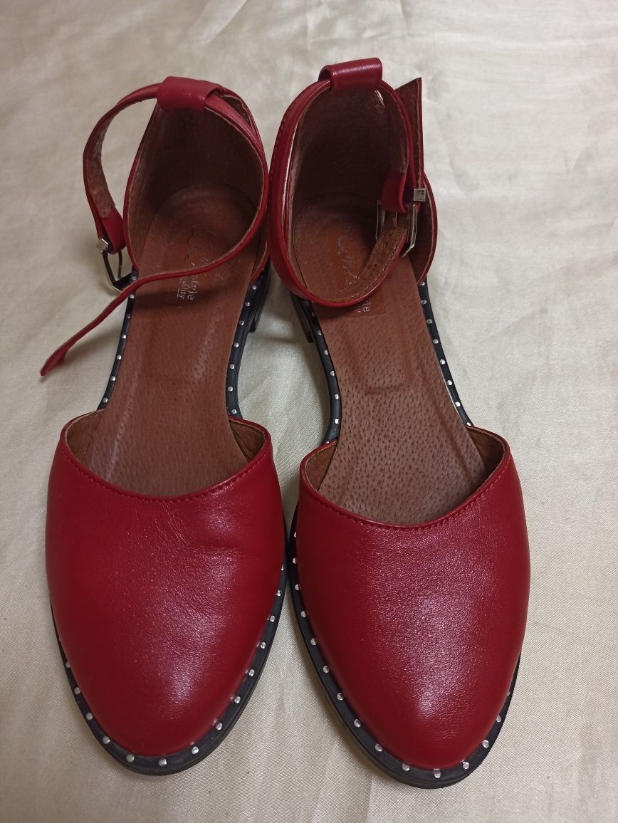 Красные босоножки Eva style туфли