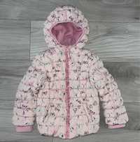 Kurtka zimowa Mothercare w motylki 104-110cm