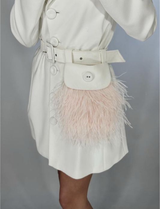 Дизайнерська сукня  піджак с пір'ям