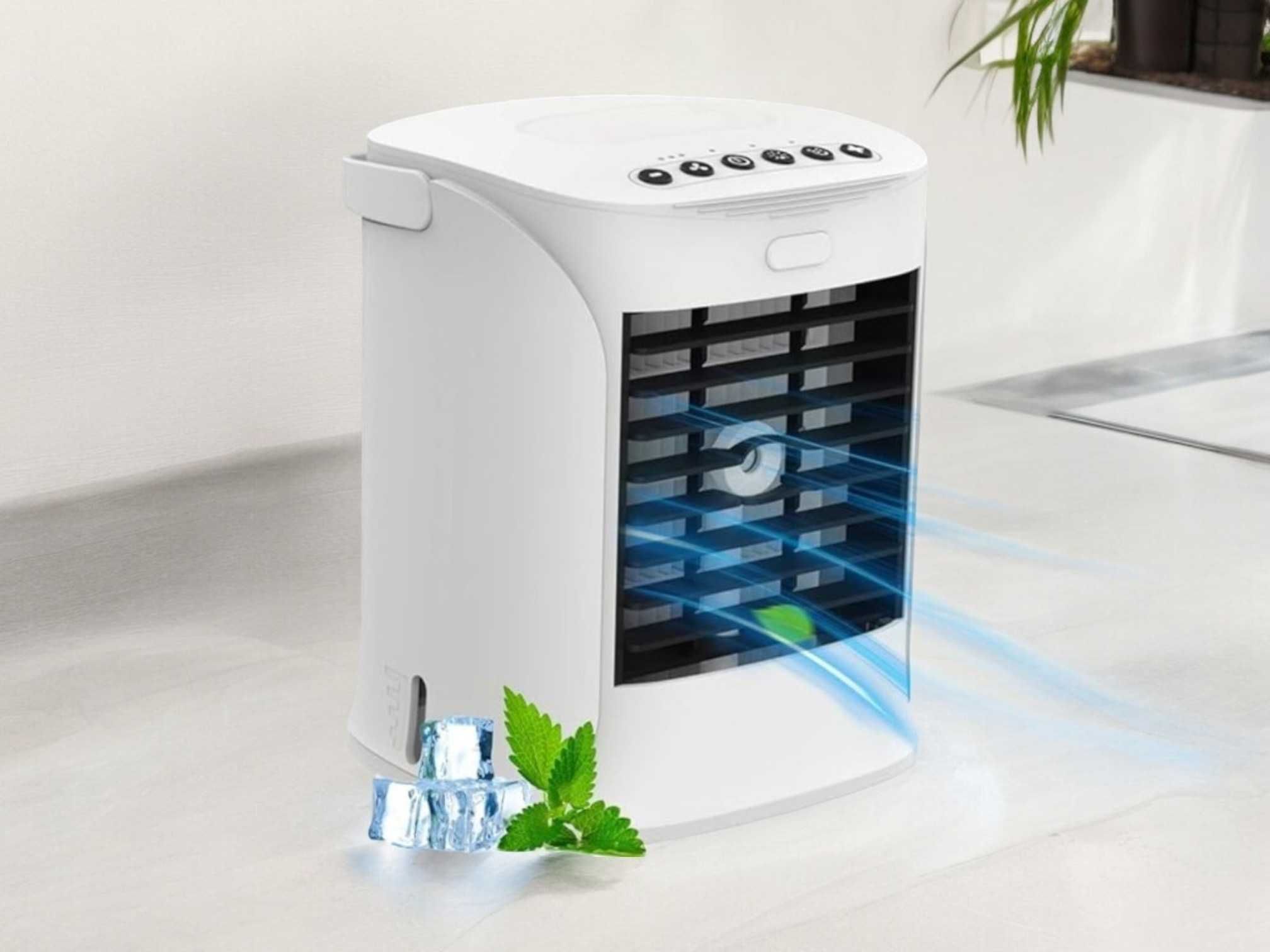 Mini klimatyzator 5 w 1, klimatyzator USB z chłodzeniem wodnym,