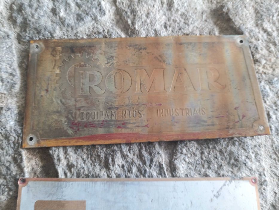 Chapas máquinas antigas