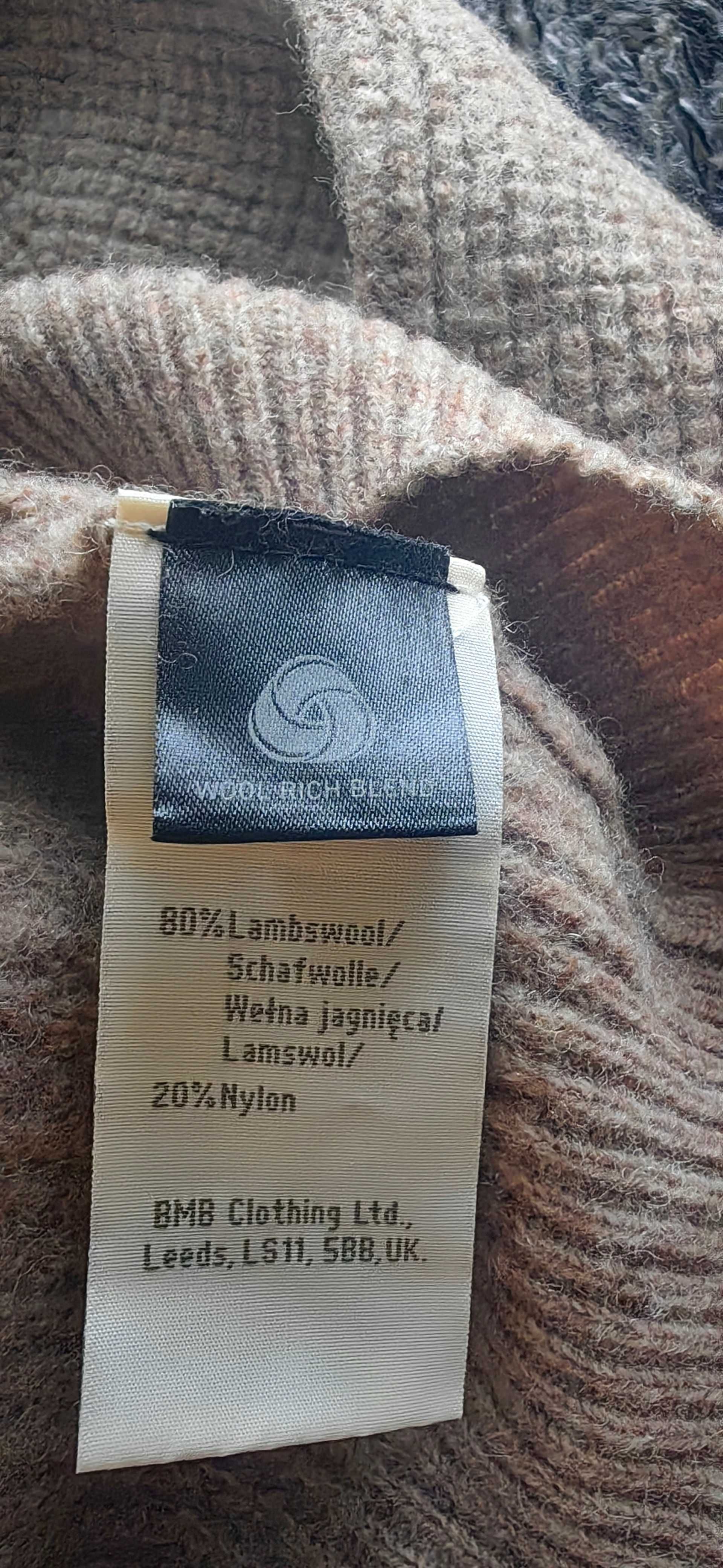 Sweter z wełny jagnięcej Racing Green M