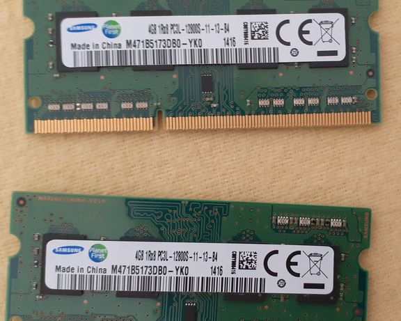 8 GB Samsung 2x4GB PC3L 12800S DDR3