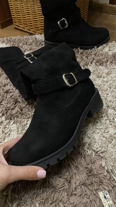 Чоботи змма- осінь замш