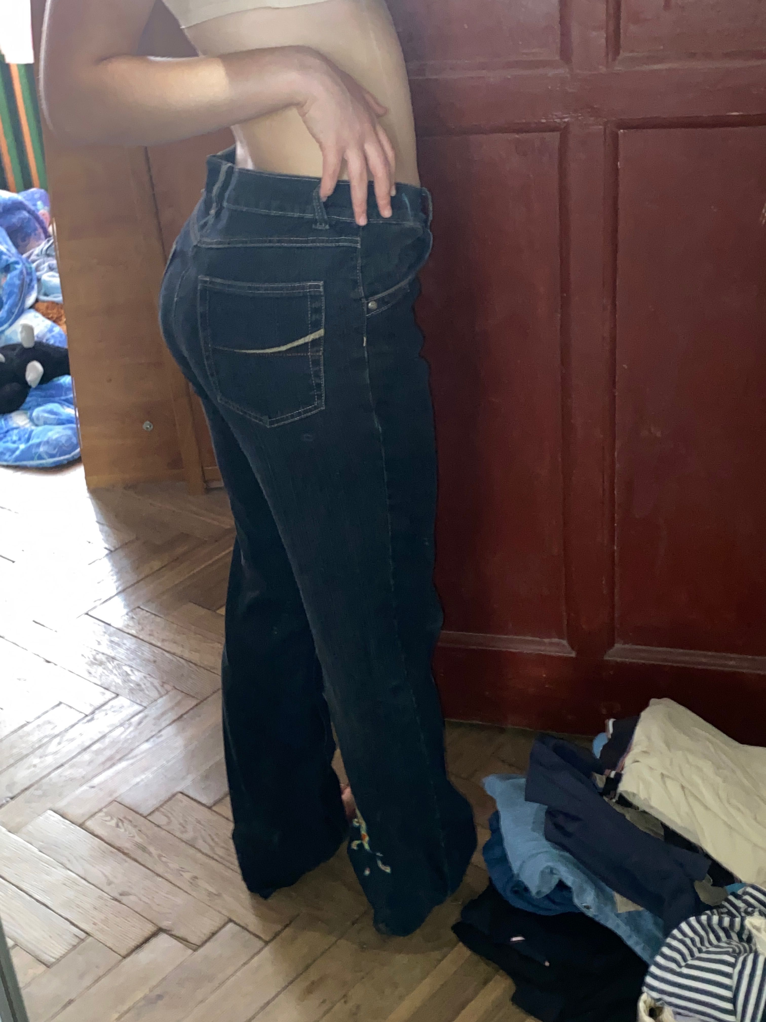 Hande Mande джинси з оригінальним принтом