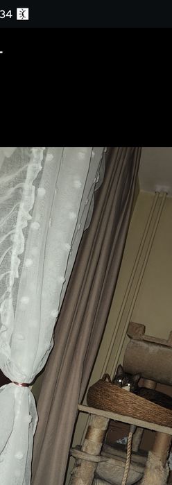 Zasłony beżowe 2 sztuki długie tunel home you