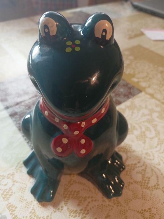 Żaba skarbonka ceramiczna