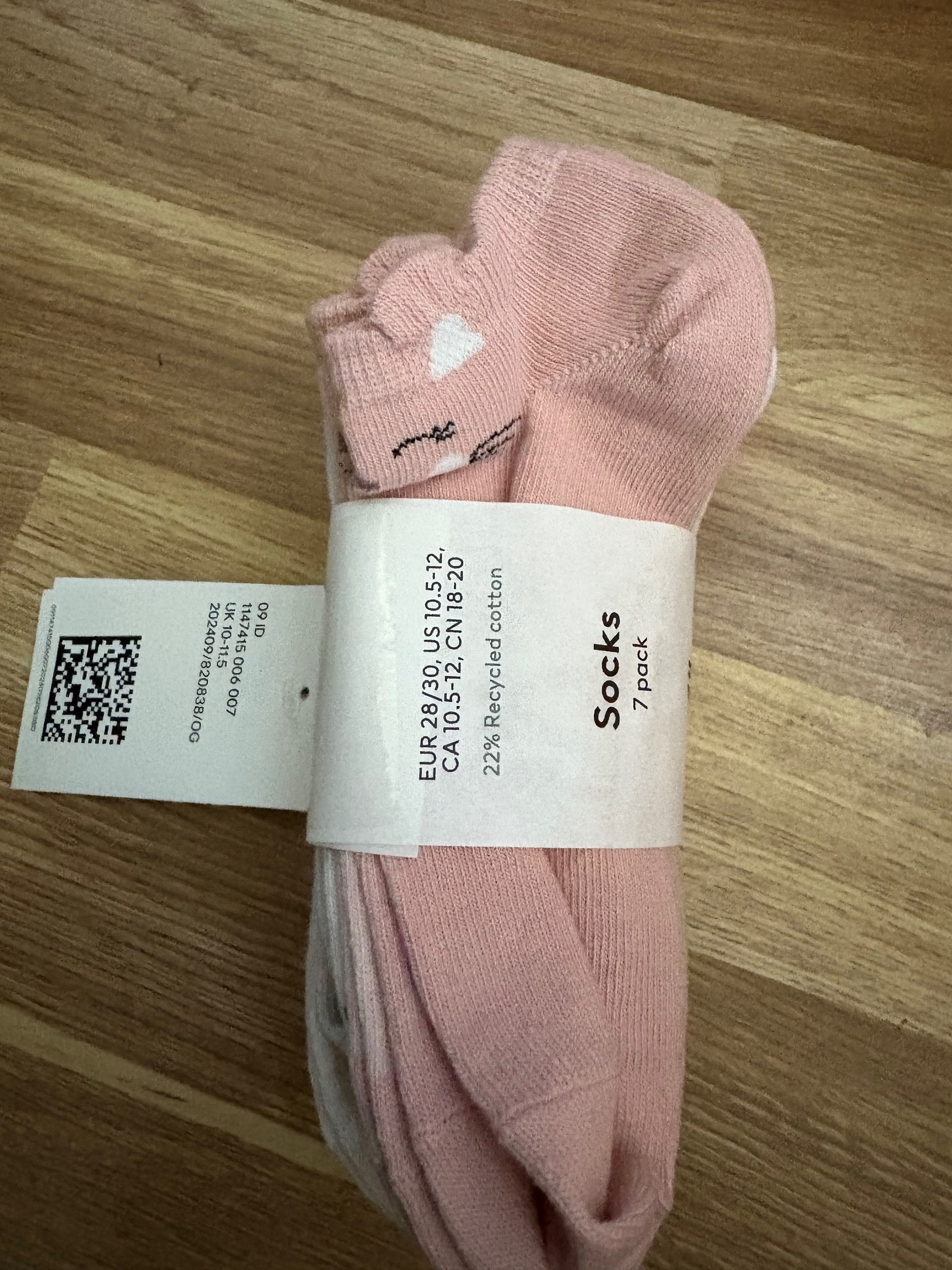 Новые носки H&M George шкарпетки девочка 1 2 3 4 5 6 7 8 10 12 років