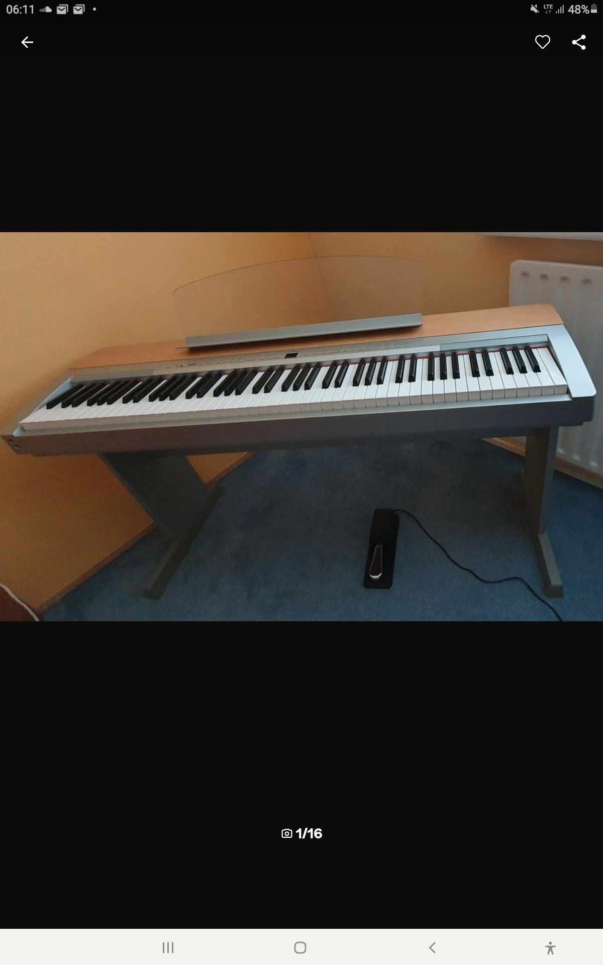 Pianino  cyfrowe  Yamaha P 140 S / silver/
