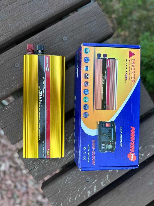 Инвертор 12 - 220 2000 ватт. Преобразователь тока. Плавный запус