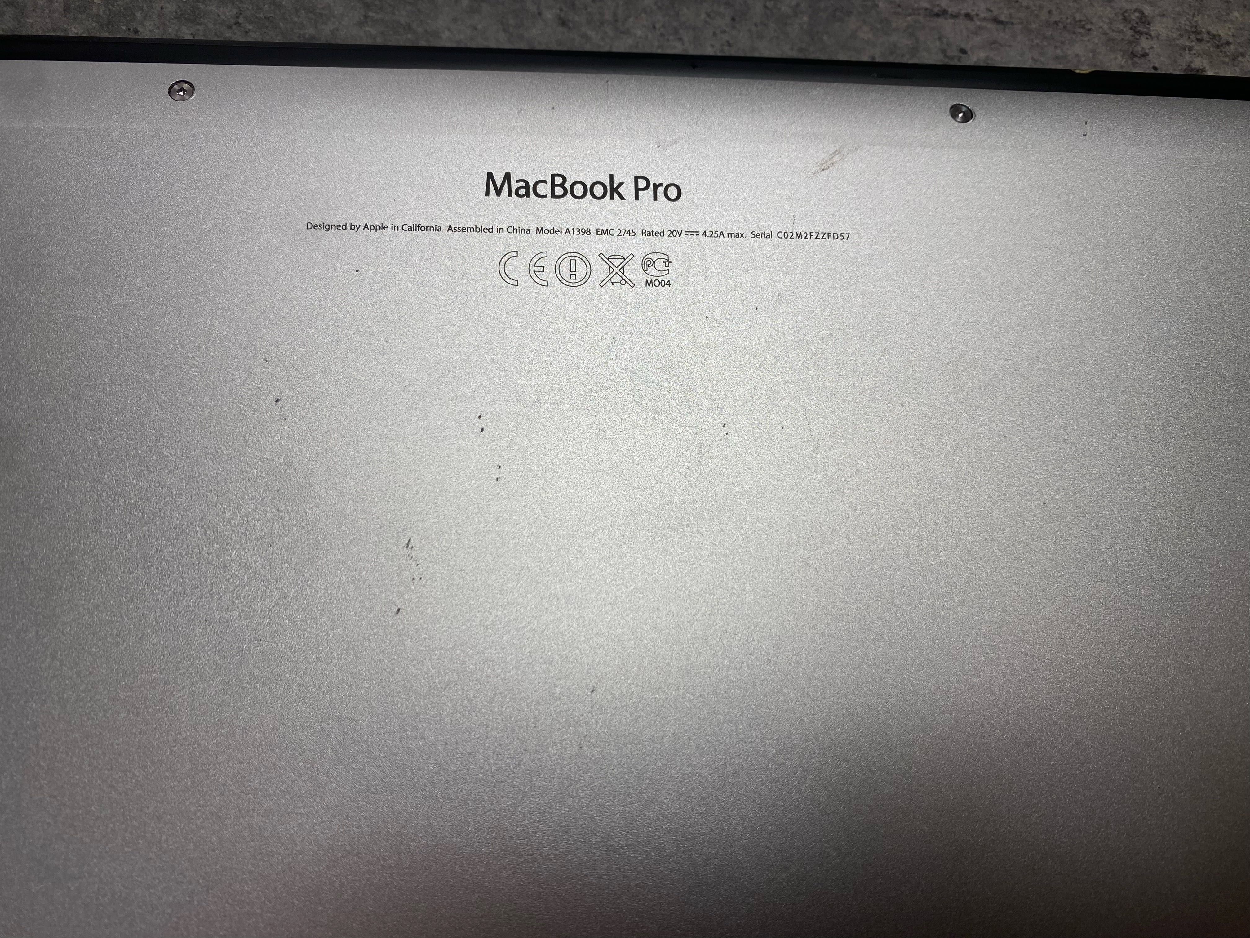 MacBook Pro Retina 15" Late 2013  Dysk 512GB   16GB RAM