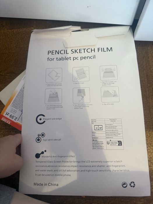 Pencil sketch tablet