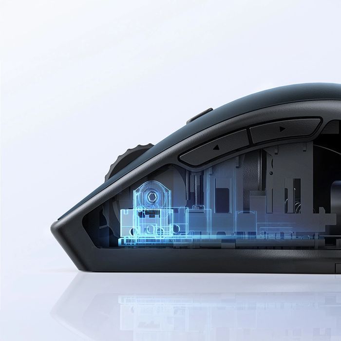 Bezprzewodowa mysz Ugreen ergonomiczna Bluetooth 2.4 GHz niebieska