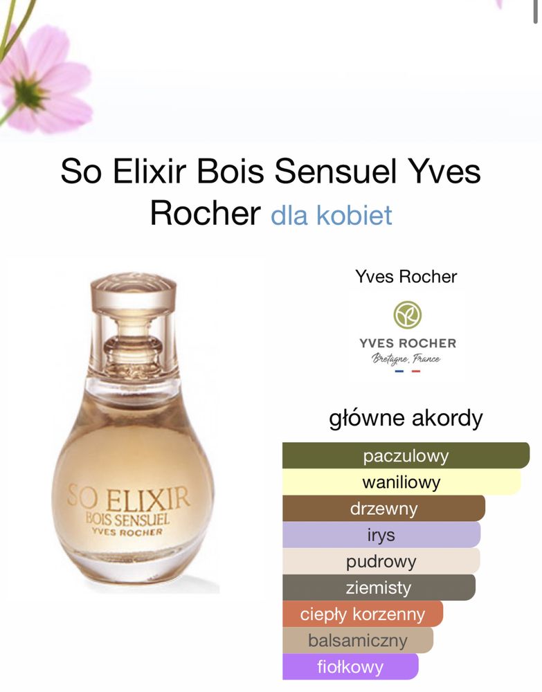 So Elixir Bois Sensuel Yves Rocher dla kobiet