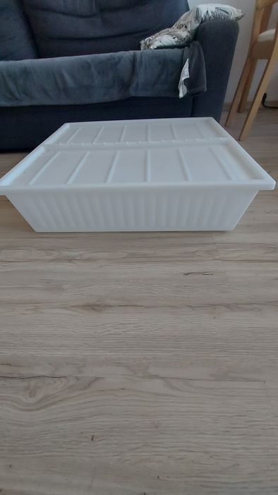 Pojemnik Ikea na ubrania, pościel, duży, plastikowy
