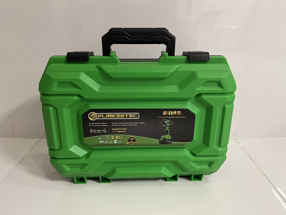 Акумуляторний гайковерт FlinkeRTEC АГ-21/4 BL (з 2акб та зарядним)