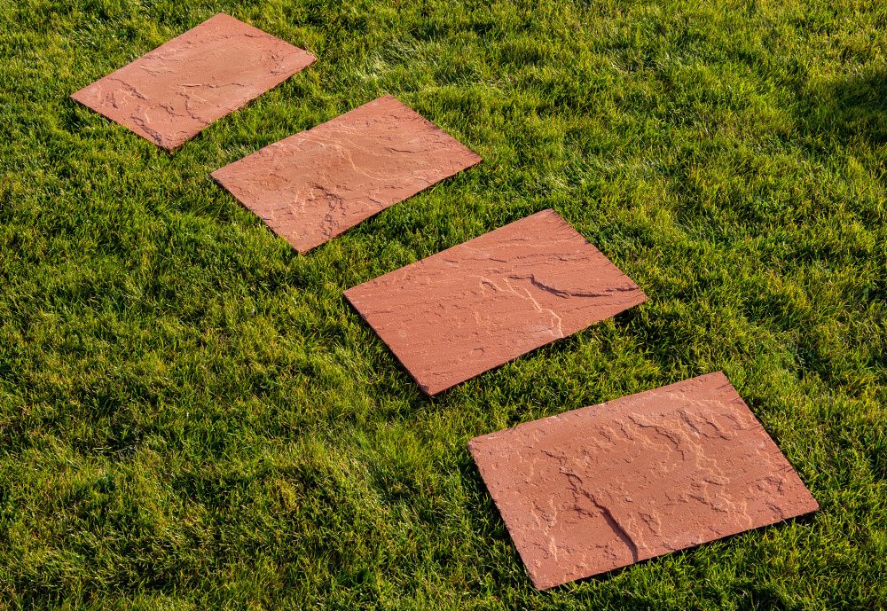 Stopnie, piaskowiec czerwony 40x60 cm