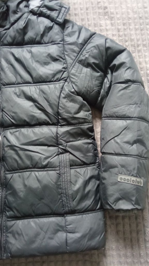 Kurtka ocieplana r.158 czarna CoolClub Smyk