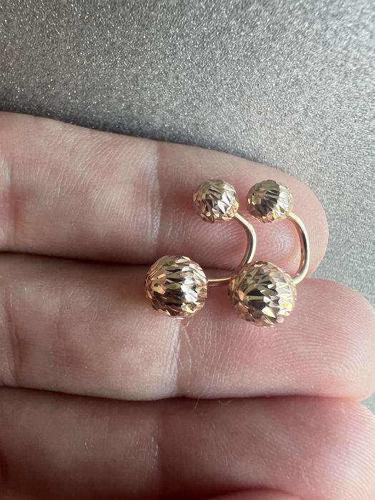 Золотые диорчики 585 проба