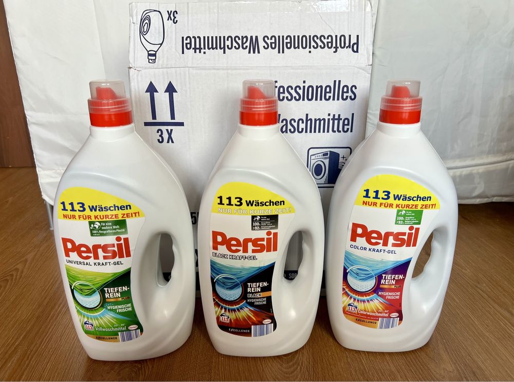 3x Persil do czarnego mocny żel do prania 5,65 litra z Austrii Henkel