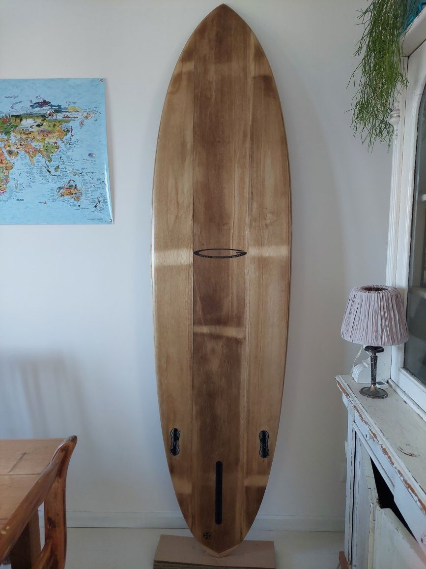 Prancha surf madeira, surfboard 7'