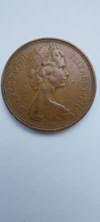 Редкая монета Великобритании 1971г , 2 пенса