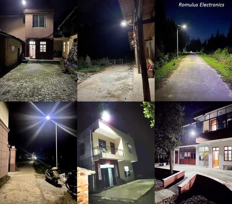 Solarna lampa zewnętrzna z czujnikiem ruchu, zmierzchu i pilotem