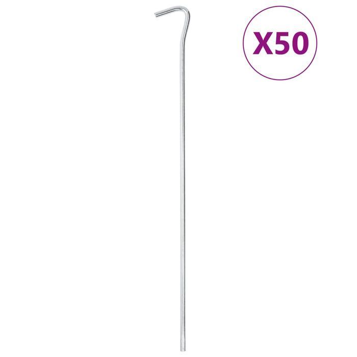 Vidaxl Śledzie Do Namiotu, 50 Szt., 30 Cm, Ø5 Mm, Stal Galwanizowana