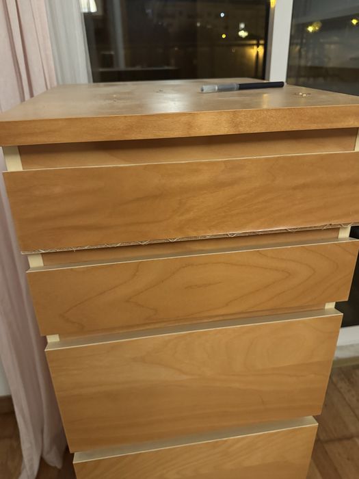 Camiseiro Ikea MALM com 6 gavetas 40x123