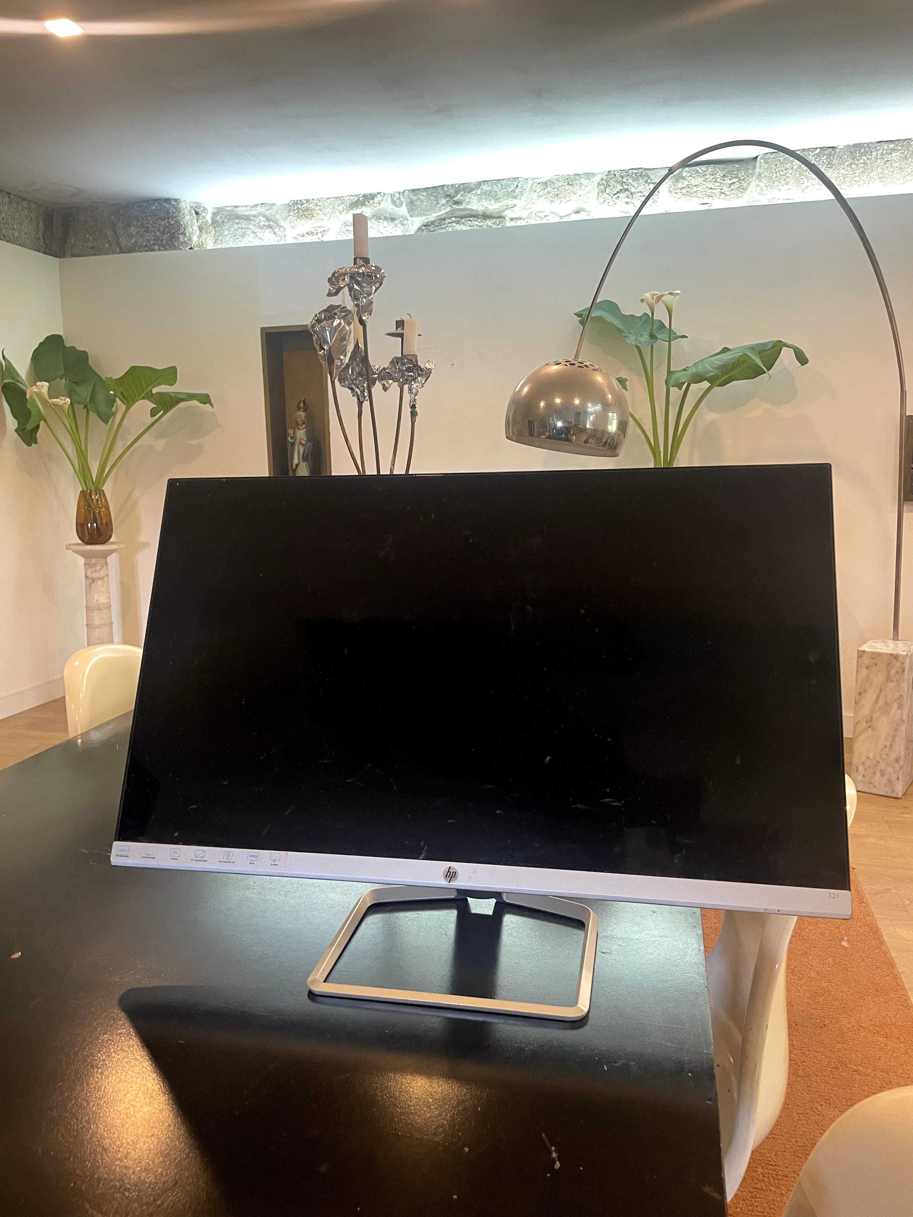 Computador e monitor hp