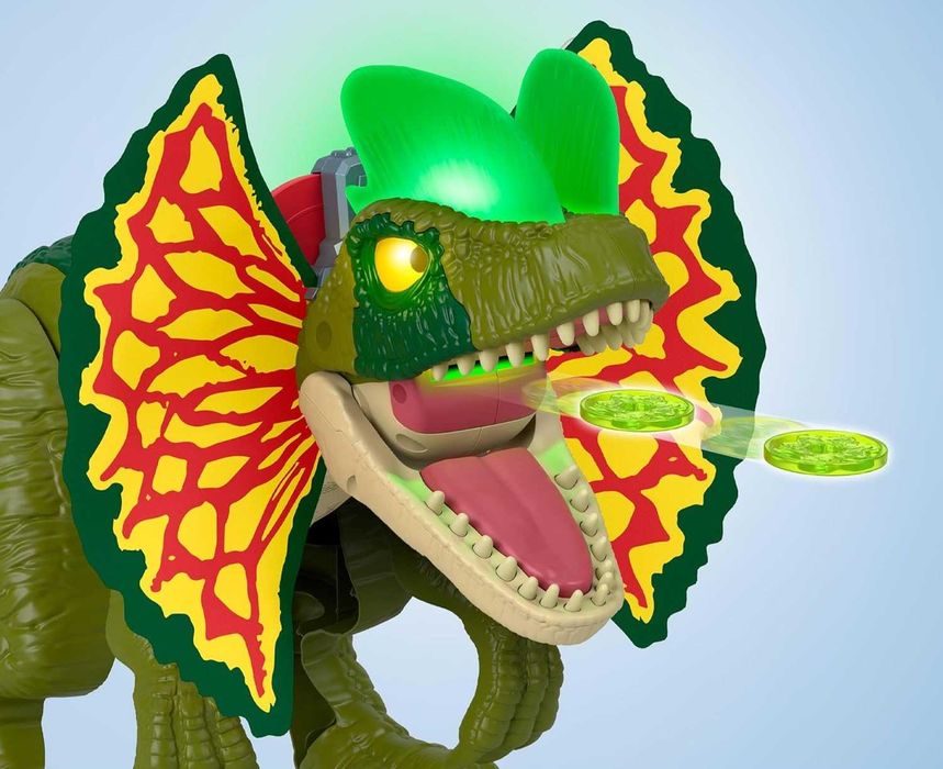 Динозавр Ділофозавр Imaginext Jurassic World Dilophosaurus Fierce