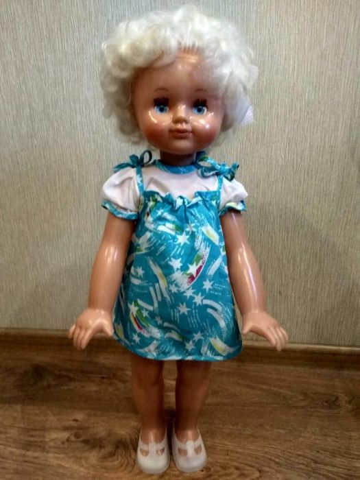Коллекционная кукла Лида времён СССР 65см. состояние новой