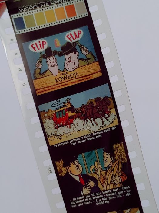 Bajka na rzutnik FLIP I FLAP jako KOWBOJE bajki retro na kliszy prl