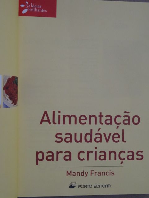 Alimentação Saudável Para Crianças de Mandy Francis