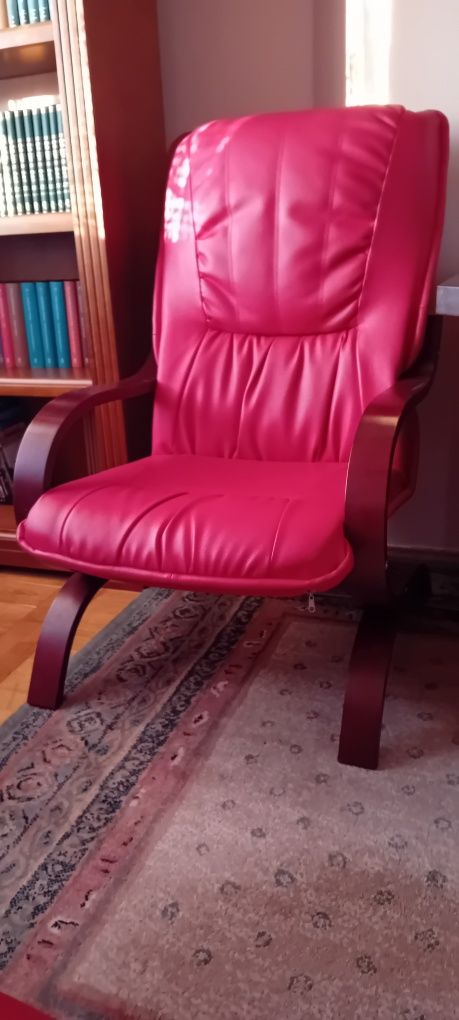 Komplet wypoczynkowy z naturalnej skóry.