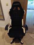 Fotel gamingowy DXRacer FORMULA czarno-biały, tkanina