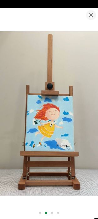 Мольберт для малювання буковий настільний покритий маслом М10 To be wo