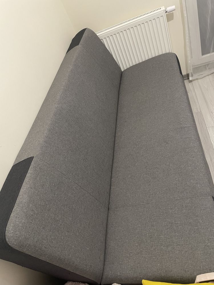 Kanapa sofa wersalka 3-osobowa szara