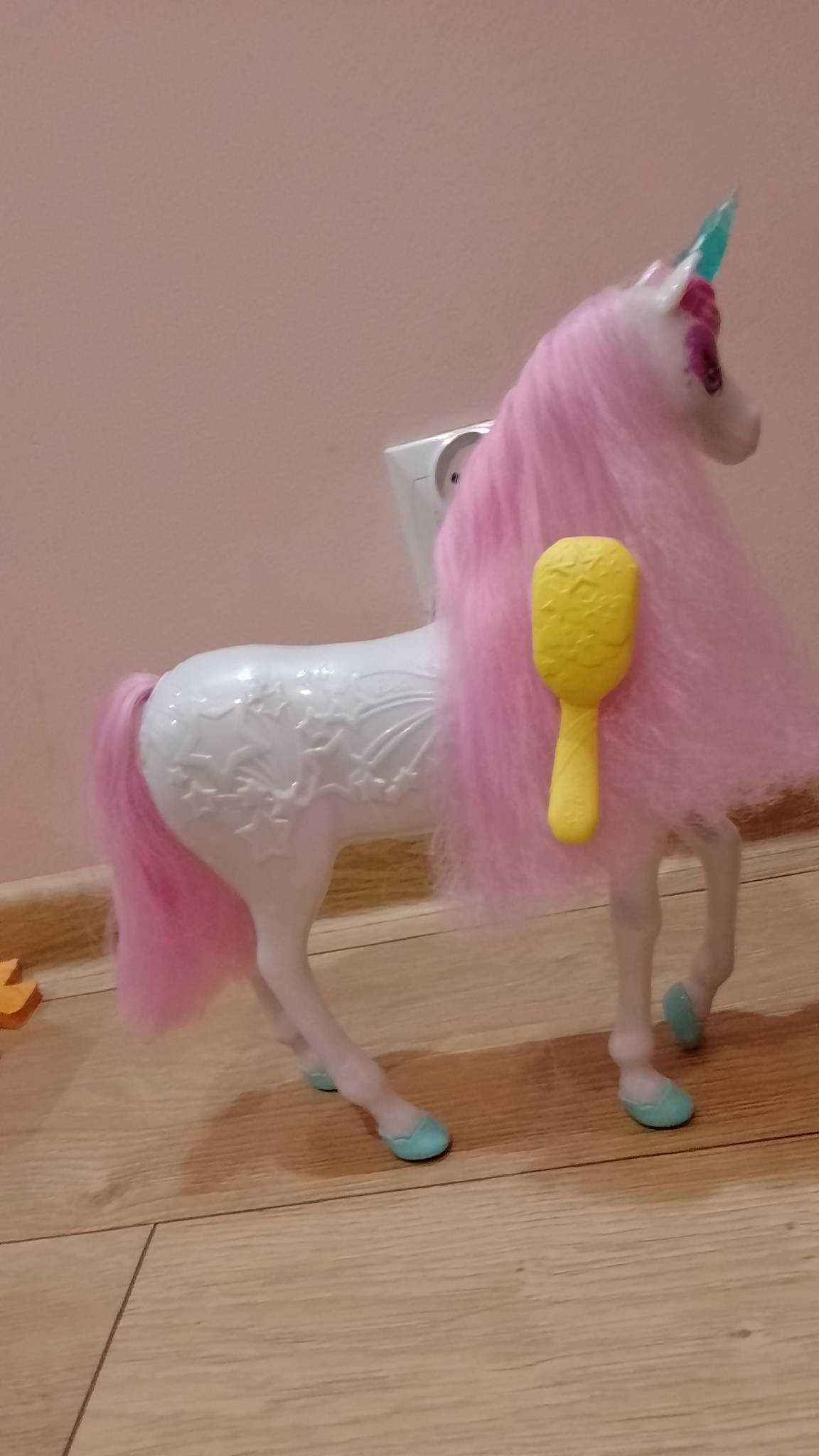 Barbie Jednorożec Magiczne Włosy Interaktywny