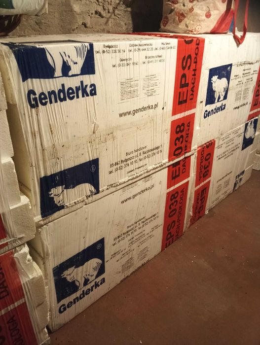 Styropian 15 dach podłoga 50zł balot