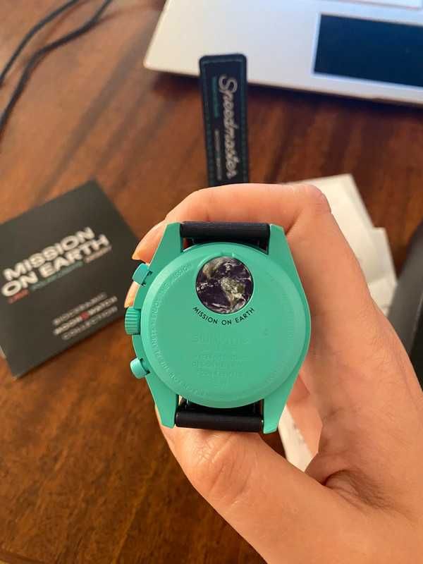 Omega x Swatch SO33L103 Polar Light - Gradienty Kolorów Polarnych
