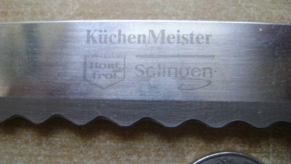 Starocie z PRL - Stare sztućce = Nóż niemiecki SOLINGEN 30 cm