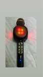 Microfone sem fios com luzes Led