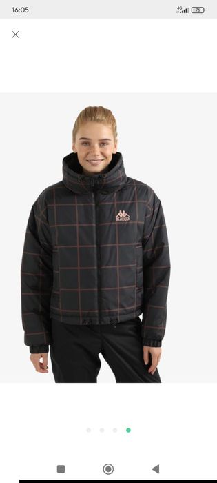 Kappa куртка пуфер S, жіноча куртка демісезон S, укорочена куртка xs