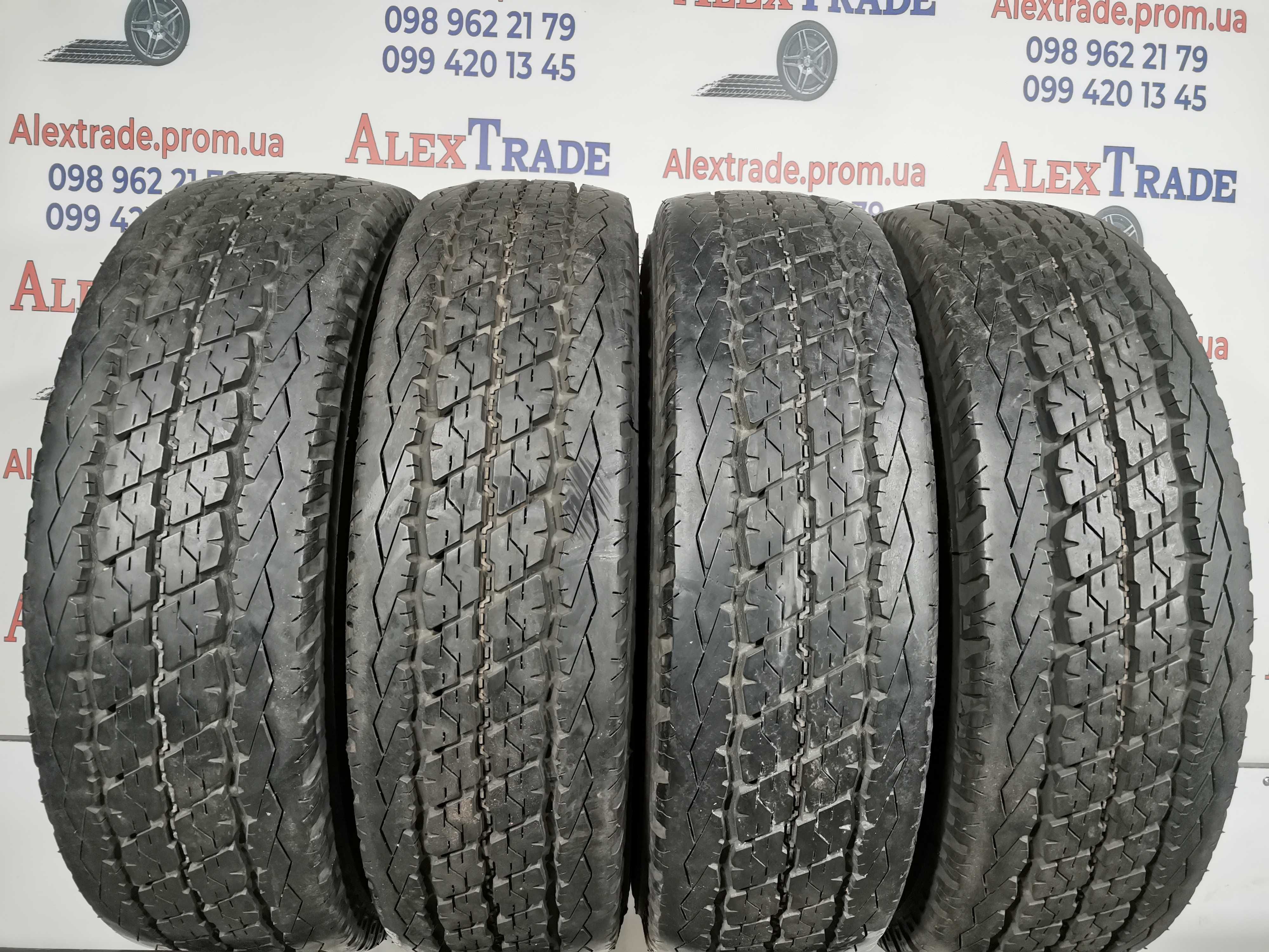 4шт 175/75 14C цешка Bridgestone DuravisR630 літні шини бу протект 7мм